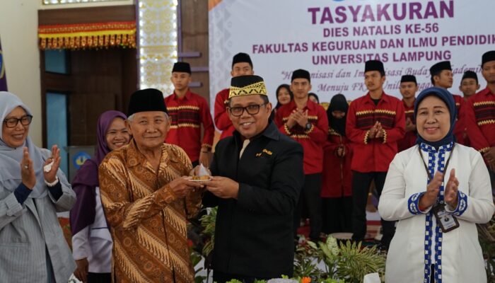 Rektor Unila Buka Tasyakuran Dies Natalis ke-56  FKIP