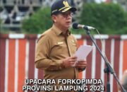 Upacara Formopimda, Ketua DPRD Lampung jadi Inspektur