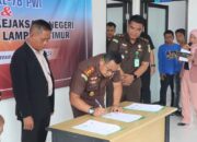 PWI dan Kejari Lamtim Teken Kerja Sama