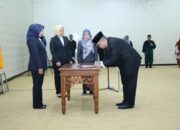Rektor Unila Lantik Wakil Rektor BUK dan Ketua LPPM