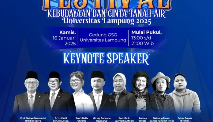 Unila Gelar “Anugerah Be Strong Festival Kebudayaan dan Cinta Tanah Air 2025”