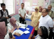 Pj. Gubernur Lampung Pantau Pelayanan Kesehatan Gratis di Puskesmas Gedong Tataan