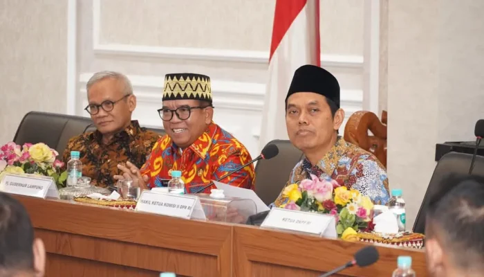 Pj. Gubernur Lampung Sambut Kunjungan Kerja Komisi II DPR RI