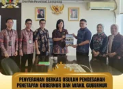 DPRD Lampung Serahkan Berkas Usulan Penetapan Gubernur dan Wakil Gubernur Lampung Terpilih ke Mendagri