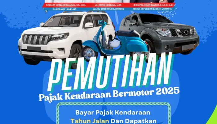 Kabar Gembira! Pemutihan Pajak Kendaraan di Lampung Dimulai 1 Mei 2025 – Bayar Cuma Setahun, Tunggakan Diampuni!