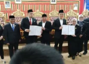 DPRD Lampung Selatan Paripurna Pengumuman Penetapan Bupati dan Wabup