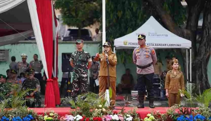 Walikota Eva Dwiana Pimpin Apel Tiga Pilar 
